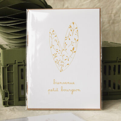 Bienvenue petit bourgeon - petite affiche