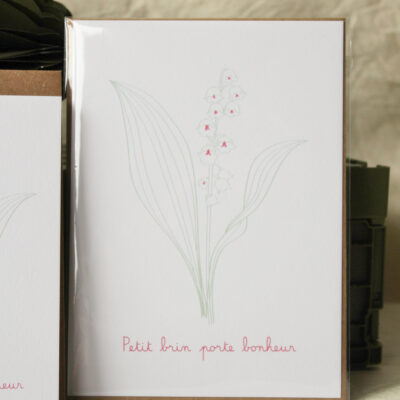 Muguet porte bonheur - petite affiche