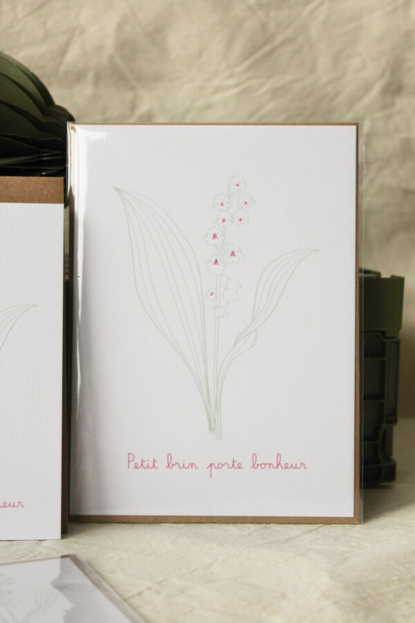 Muguet porte bonheur - petite affiche