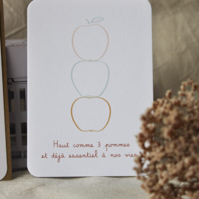 Carte Haut comme 3 pommes