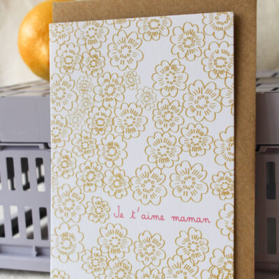 Carte Je t'aime maman