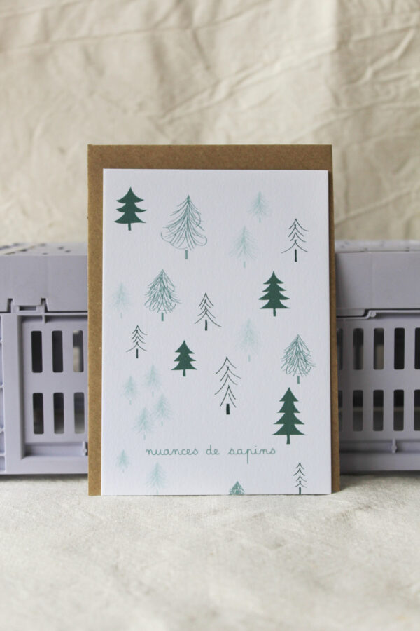 Carte Nuances de sapins