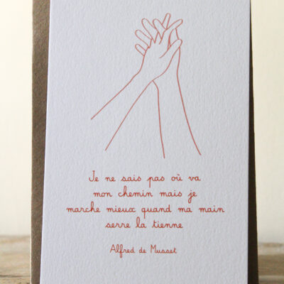 Carte Main dans la main