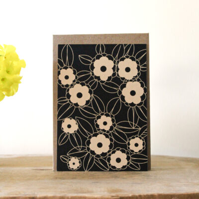 Carte Motif fleuri Claire